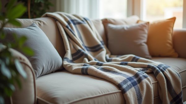 Choisir un plaid canapé : allier chaleur et style intérieur