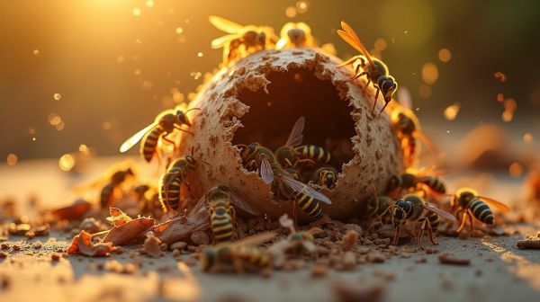 Ne laissez pas les guêpes vous surprendre : destruction rapide des nids 76