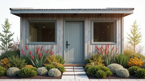 Un abri de jardin en composite allie résistance et modernité